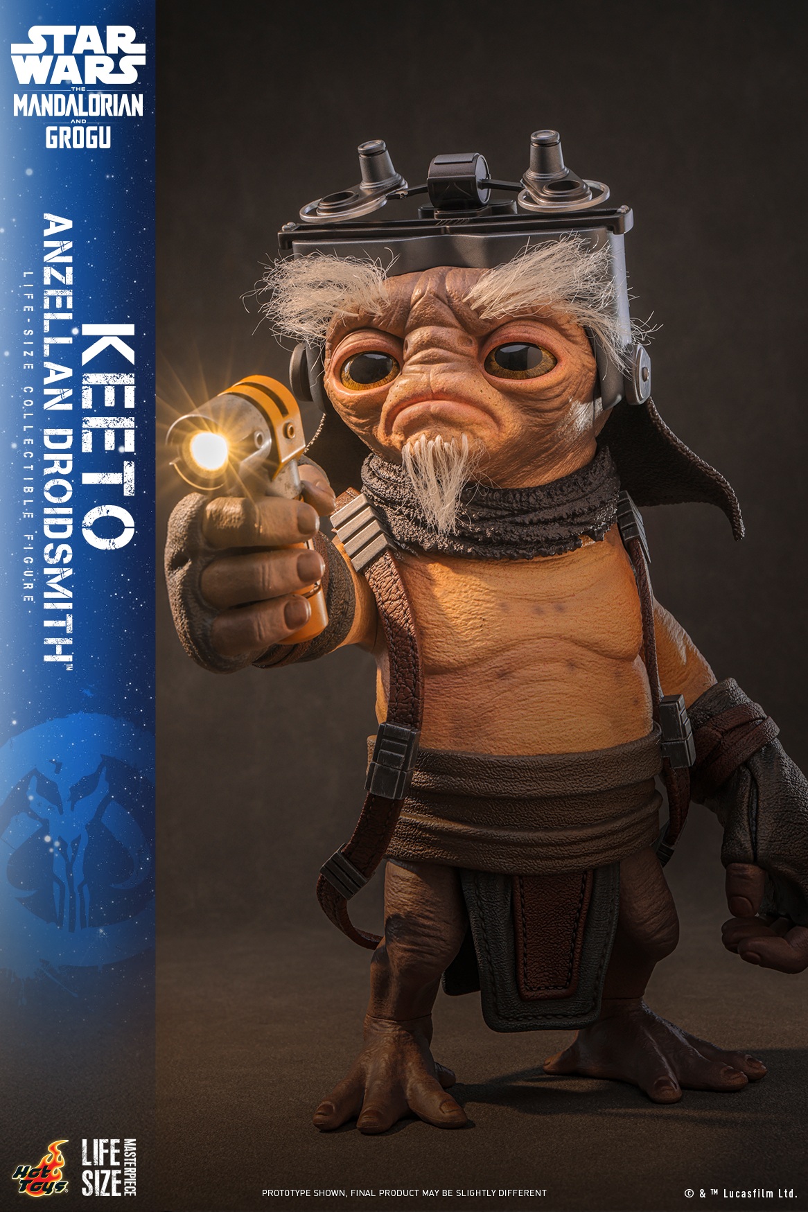 Pre-Order Hot Toys Star Wars Mandalorian & Grogu Anzellan Droidsmith Keeto Life Size Figure LMS018